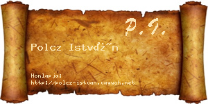 Polcz István névjegykártya